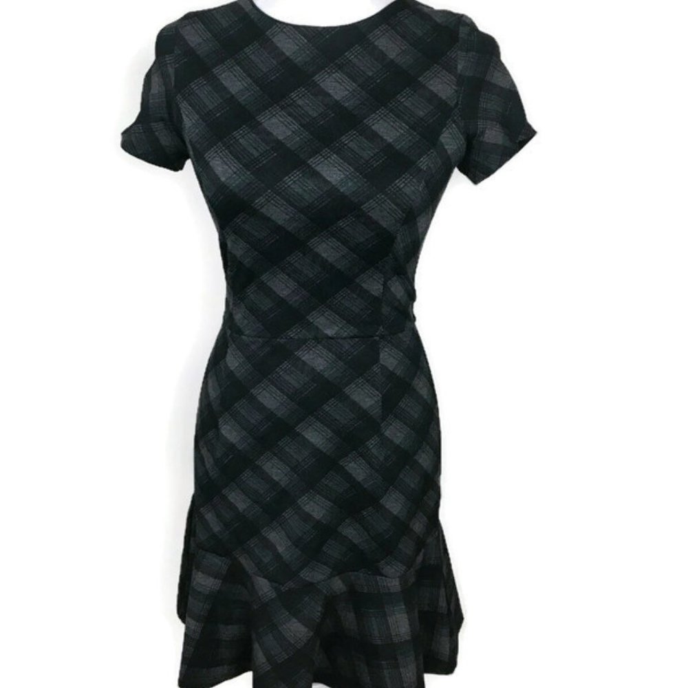 🟡3/$20 Necessary Objects Blue Plaid Dress NWT
